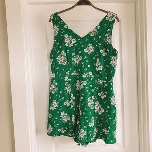 Loft Spring Floral Romper with Pockets